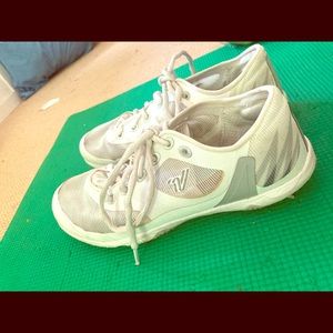 Varsity white cheer shoes
